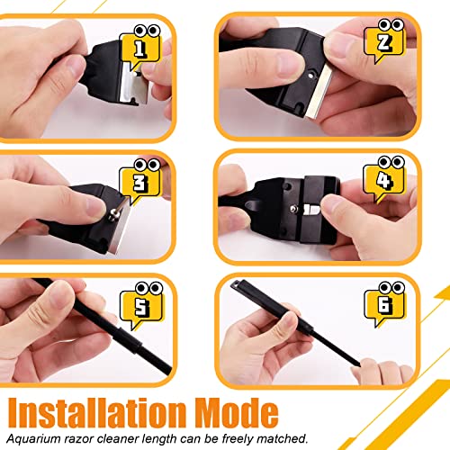 13Pcs Aquascape Tools Kit - Stainless Steel Aquarium Plant Tools - Tweezers, Scissors, Scraper, Sand Spatula for Fish Tank