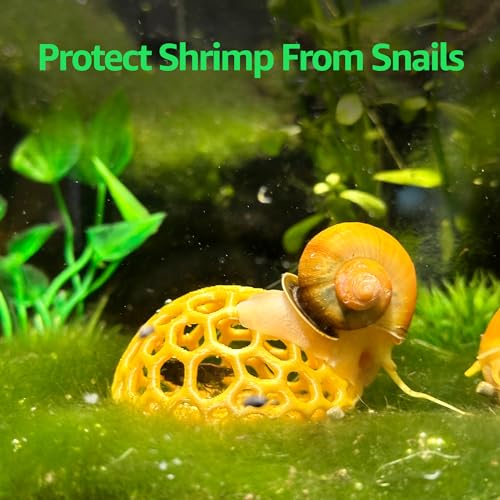Shrimp Dome Hide, Aquarium Cave for Cherry Shrimp, Black | Dome-shaped aquarium hide creates a sheltered cave and hiding spot for cherry, dwarf and baby shrimp in freshwater tanks - color: Black