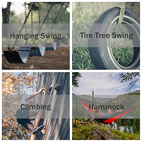 PROND Swing Swivel 35kN Safest Rotational Device, Swing Spinner, Carabiner Swivel, Climbing Rope Swivels for Children’s Web Tree Swing Setting, Aerial Dance, Hanging Hammock - color: Blue Red
