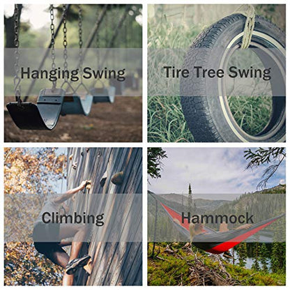 PROND Swing Swivel 35kN Safest Rotational Device, Swing Spinner, Carabiner Swivel, Climbing Rope Swivels for Children’s Web Tree Swing Setting, Aerial Dance, Hanging Hammock - color: Blue Red