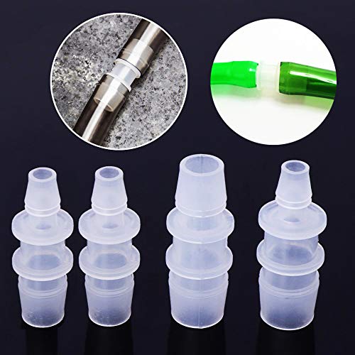 Plastic Hose Barb Reducer Pipe Fittings 3/4" to 3/8" Connectors Joint Splicer Mender Adapter Union Boat Water Air Aquarium O2 Fuel (Pack of 3) - size: 3/4" to 3/8"