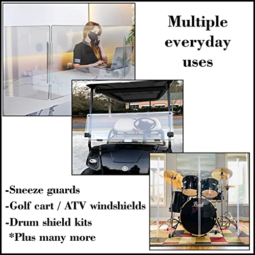 DistinctAndUnique Clear PVC Hinge Piano Style for 3/16" (4.5mm) Material, 48 Inch, 1 Piece No Screw or Glue Plastic Aquarium Lid Hinges for Plexiglass Panels, Golf Cart Windshield Hinge Acrylic Panels - color: Fits 1/8" - 3/16" (3mm-4.5mm) Thick material,