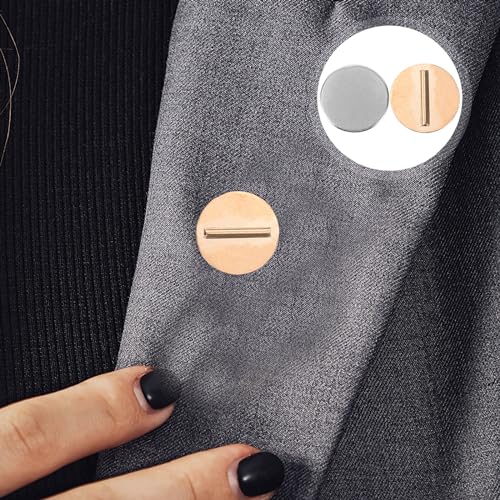 EXCEART Magnetic Brooch Holder Metal Brooch Converter Buckle for Clothing Scarf and Shawls Mini Pin Holder Easy Install and Remove 3 Pairs 0.59 X 0.59 X 0.19 in