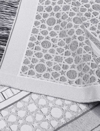 Islamic Prayer Rug Elegant Masjid Pattern Thin Mat Muslim Portable Blanket Ramadan Eid Gift Rug Turkish Prayer Carpet - Light Grey 1pc - color: 1pc Light Greyc