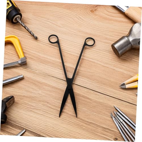 Toyvian 1 Set Aquarium Aquascaping Tools Kit: Stainless Steel Aquatic Plant Scissors Tweezers Spatula Fish Tank Maintenance Water Grass Trimming