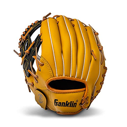 Franklin Sports Field Master Baseball + Softball Glove - Field Master Adult + Youth Baseball + Softball Mitt - Men's + Women's Gloves - color: Tan, style: 11" - I Web