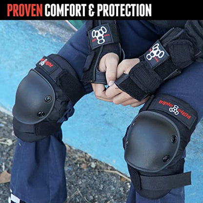 Triple Eight Kneesaver Knee Pads (1-Pair), Black, (Pack of 6) - size: (Pack of 6)