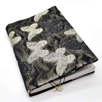 BLBMH 5x8 Book Cover | Handmade Non-Stretch Fabric Sleeve with Bookmark | for Paperback Bible Journal | Privacy Reading Gift for Women - Butterfly B - color: Butterfly B