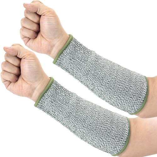 ANCIRS Cut Resistant Sleeves for Arm Protection, Gardening Sleeves, Dog Bite Safety Arm Sleeves - color: Army-green
