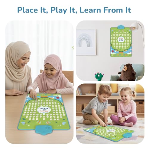 My Salah Mat Interactive Islamic Wall Art - Great Gift for Muslim Kids (99 Names of Allah) - style: 99 Names of Allah