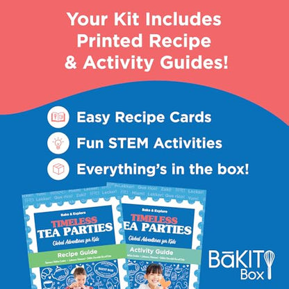 BāKIT Box Japanese Matcha Cookie Kit for Kids – Learn About Japan + Make Cookies – Includes Printed Recipe & Activity Guides – Educational Baking Gift - color: Japanese Matcha Cookies