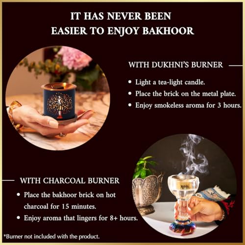 Dukhni Oud Bakhoor Deluxe by Dukhni | Arabic Bakhoor Incense | 40 pcs | Handmade, Rich, Luxurious | Natural Woody Oud Blend | Luxurious Ramadan & Eid Gift | to Relax & Meditate