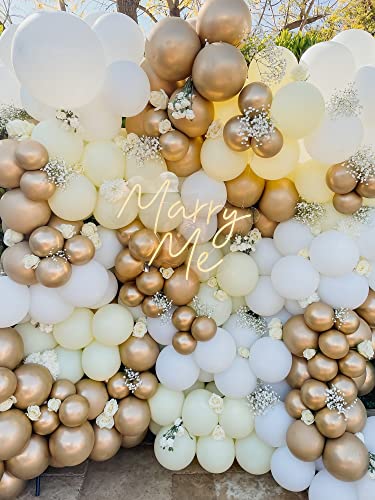 Voircoloria 105pcs Metallic Gold Party Latex Balloons, 12inch - color: 05 Metallic Gold, size: 12 inch - 105pcs