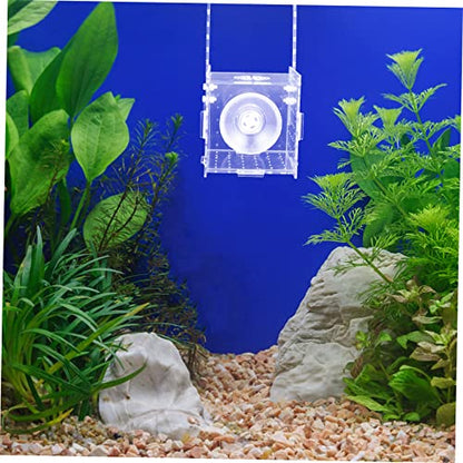 COLLBATH Hanging Isolation Box for Fish Transparent Breeding Separator Upper Cover for Aquarium Use Safe and Practical Fish Hatchery Accessory