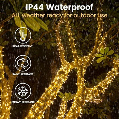 2 Pack 100 LED Battery Operated String Lights, 8 Modes Twinkle Fairy Lights - color: Warm White, size: 2PK(50LED)