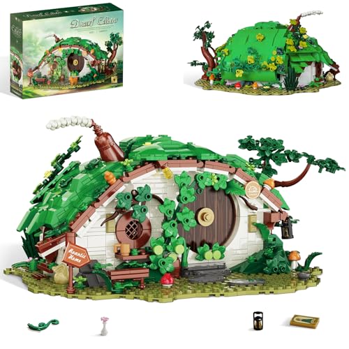 Cottage Building Set House Model Kit - color: Green