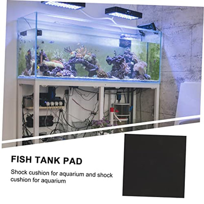 VANZACK 5pcs Fish Tank Insulation Mat Non-Skid and Shockproof Pad for Aquariums Black Non- Absorption Mat for Heat Preservation and Pet Safety