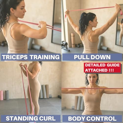 LEZER Resistance Bands - Pull Up Bands for Home Gym Fitness, Stretching, Physical Therapy & Training - Includes Instruction - color: 09 - 3 Colors - Heavy sets