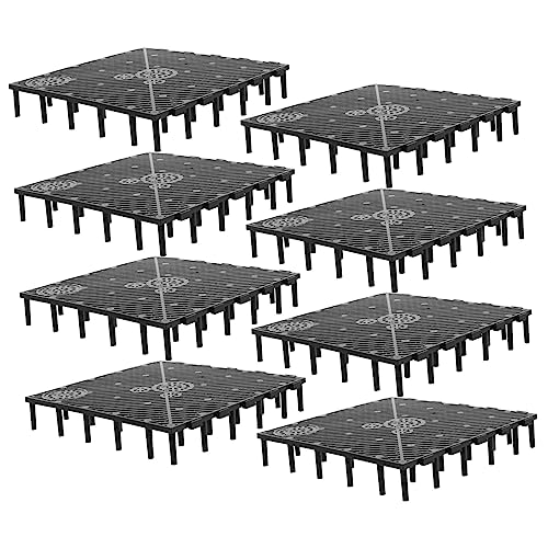 20Pcs PVC Bottom Plate for Fish Tank Black Clapboard Aquarium Divider with Excellent Water Permeability and Easy Installation
