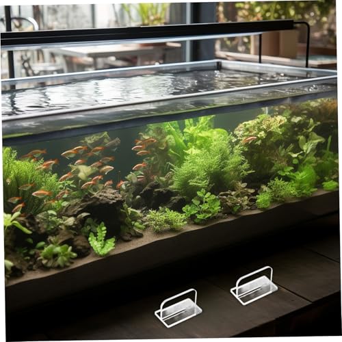 4pcs Replacement Aquarium Lid Handles Easy to Install Acrylic Fish Tank Cover Accessories for Aquariums Secure Adhesive Design for Convenient Use