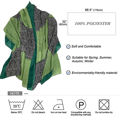 FINIZO Women's Fashion Scarves, Lightweight Cotton Blend Neck Scarves - color: 24