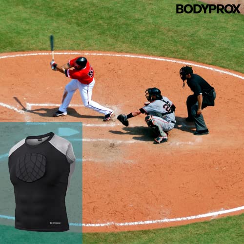 BODYPROX Baseball Chest Protector Shirt - size: Adult-S