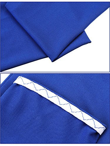 Mudder 9 Pairs Unisex UV Protection Sleeves Arm Cooling Sleeves Ice Silk Arm Sleeves Arm Cover Sleeves - color: Blue