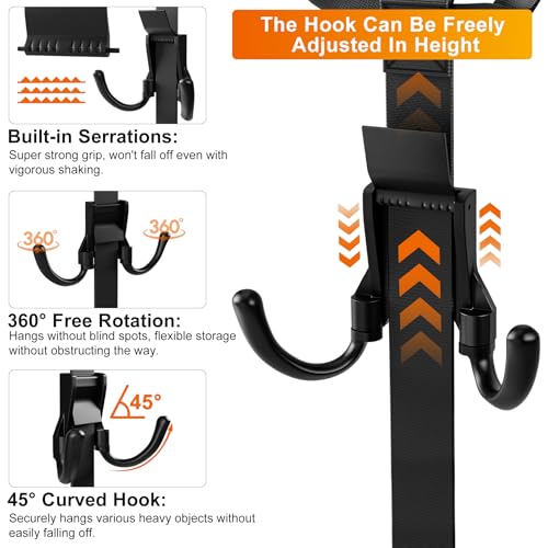 Hockey Drying Rack, Hockey Gear Drying Rack with 5 Durable Adjustable Hooks | Hold Up to 175 lbs,for Ice Field Hockey Goalie Lacrosse Football Baseball Softball Camping Fishing Accessories