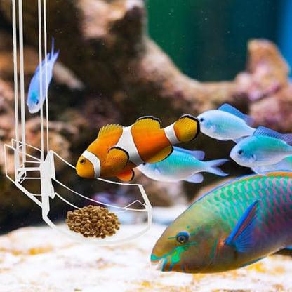 Aquarium Feeding Tube Clear Transparent Shrimp Feeder Tube Tray Food Kit | Feeding Tube Aquarium Fish Feeder Kit for Fish Tank - size: 28CM feeding tube + cleaning brush + feed spoon