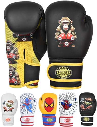 Boxing Gloves 6oz | Boxing Gloves for Kickboxing Muay Thai MMA | Bag Gloves for Punching Bag - color: Monkey Bl