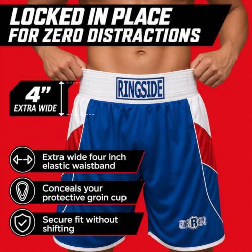 Ringside Reversible Red/Blue Boxing Competition Outfit for Adult and Youth - size: Small