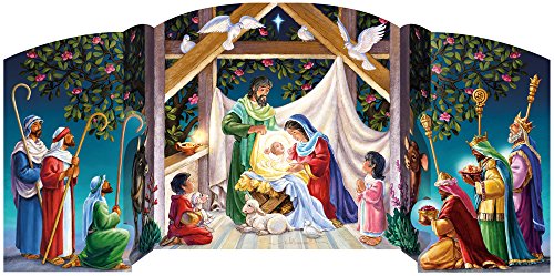 Visiting the Manger Free Standing Advent Calendar