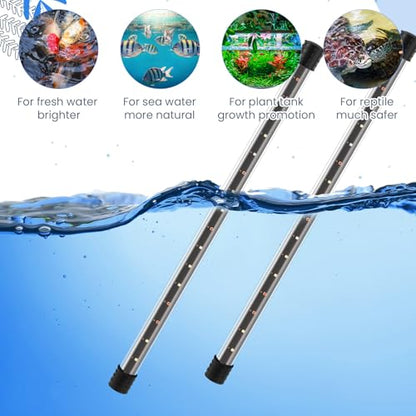 Sieral Aquarium Lids Polycarbonate Canopy with LED Light 35.13 x 17.13 x 0.12 Inch for 50/65/84 Gallon Without Center Brace Aquariums Cover Fish Tank Lid with a Hook Knife, Clear - color: Clear, size: 36x18in