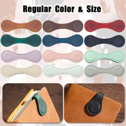 Personalized Magnetic Leather Bookmarks, Custom Magnetic Leather Bookmark with Logo Text, Magnetic Bookmarks for Women, Gift for Reader, Book Lover, Men, Women, Friend, Birthday (Bookmark with Ring) - color: Bookmark With Ring