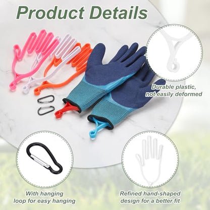 PATIKIL Golf Gloves Stretcher, Plastic Keeper Support Rack Holder Dryer Hanger Frame with Hanging Hook - color: Green/White