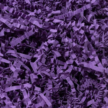 Wowxyz 1 LB Crinkle Cut Paper Shred Purple Crinkle Shredded Paper for Gift Baskets - Gift Box Bag Filler - Confetti Stuffing for Birthday, Holiday Present Packaging Wrapping - color: Purple