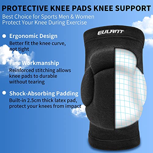 Knee Pads for Adult/Youth,Thicken Anti-Collision Sports Protection Knee Pad | Non-Slip Sports Protection Knee Pad,Elastic & Breathable Knee Brace Ideal for Dancing Football Running Basketball Cycling - size: Adult Medium