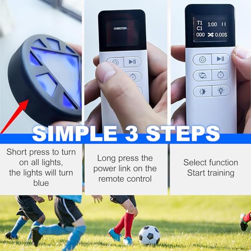 Reaction Training Light-Design Different Targeted Training,6 Modes Sports Agility Lights Training Kit,Reaction Training Light - Improves Reaction Time & Agility,5 Kinds of Lights