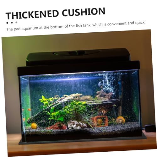 Toyvian Aquarium Bottom Mat Thicken Eva Fish Tank Pad Non Slip Cushioning for Terrarium Wear Resistant Cuttable Design Fish Tank Mat