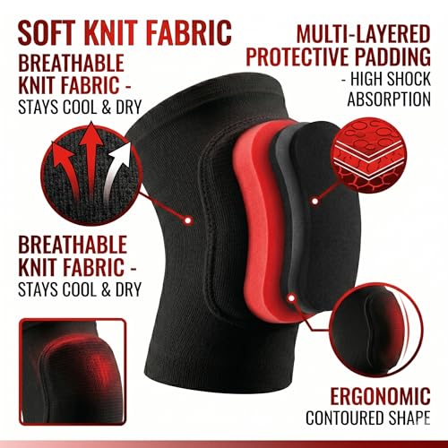 Volleyball Knee Pads for Women Men Youth Kids, Knee Brace for Basketball Soccer Football Dance Yoga Tennis Running Cycling Workout Climbing (Medium) - size: Medium