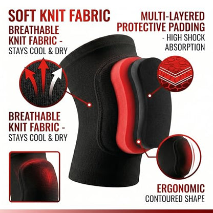 Volleyball Knee Pads for Women Men Youth Kids, Knee Brace for Basketball Soccer Football Dance Yoga Tennis Running Cycling Workout Climbing (Medium) - size: Medium