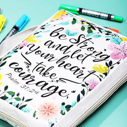 Mr. Pen- Bible Cover Case, Carrying Book Case with Durable Handle | Bible Protective Church Bag for Men & Women, Christian Gifts, Spring Blooms - color: Spring Blooms