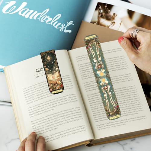 30 Pcs Tarot Fantasy Magnetic Bookmarks, Cute Magnet Book Mark Clips for Reading Women Teens Adults, Witchy Dark Romance Bookish Gifts and Page Marker Accessories - style: Tarot