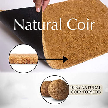 Sleep in Heavenly Peace Coir Mat Rug Farmhouse Inspirational Positive Durable Coir Non Slip Mat for Garage Patio High Traffic Areas 16x24in - color: Style-19, size: 2' x 1'4" (Rectangular)