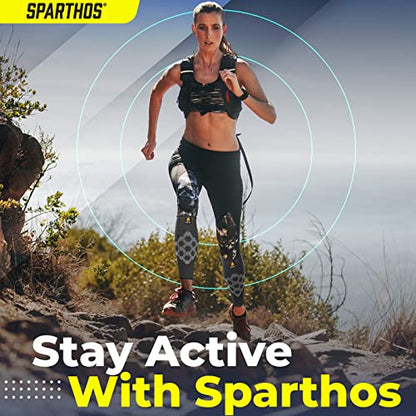 Sparthos Calf Compression Sleeves, Shin Splint Relief Men, Women - Black-M | Leg Compression Sleeves (1 Pair), Varicose Veins, Pain & Cramp Recovery, Air Travel, Nurses, Maternity, Running, Soccer - color: Midnight Black