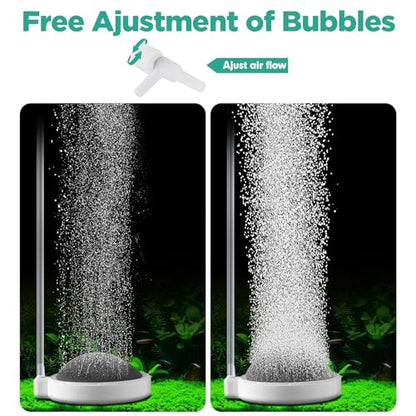 Aquarium air Stones, 2 Inch Nano Fish Tank Bubbler, High Dissolved Oxygen Air Diffuser Aerator for Air Pump Fish Tank Small Bucket and Hydroponics - size: 5cm