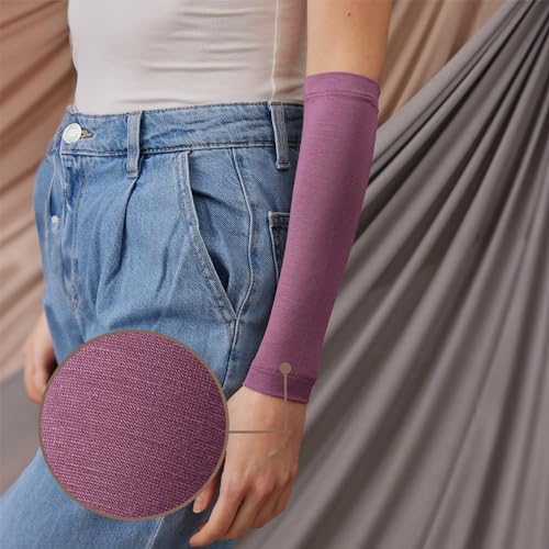 Modest Arm Cover | Jersey Arm Cover | Modest Sleeve Covering for Muslim Women - color: Orchid