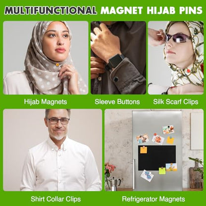 10 Pairs Hijab Magnetic Pins, Strong Multi-Use Pinless Magnets Matte - color: Matte Style, size: 10pcs