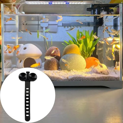 10pcs Multiuse Aquarium Suction Cup Fasteners Cable Tie for Efficient Fixing of Instrument and Neat Organization Fishtank Suction Cup Tie - color: White
