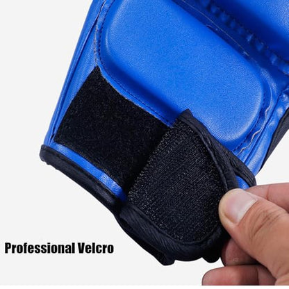 Punch Bag Boxing Gloves Muay Thai Karate Gloves for Men Women Boxing Mitts MMA Body Combat Taekwondo Training Martial Art Fighting Grappling UFC Cage Fighting - color: Blue1